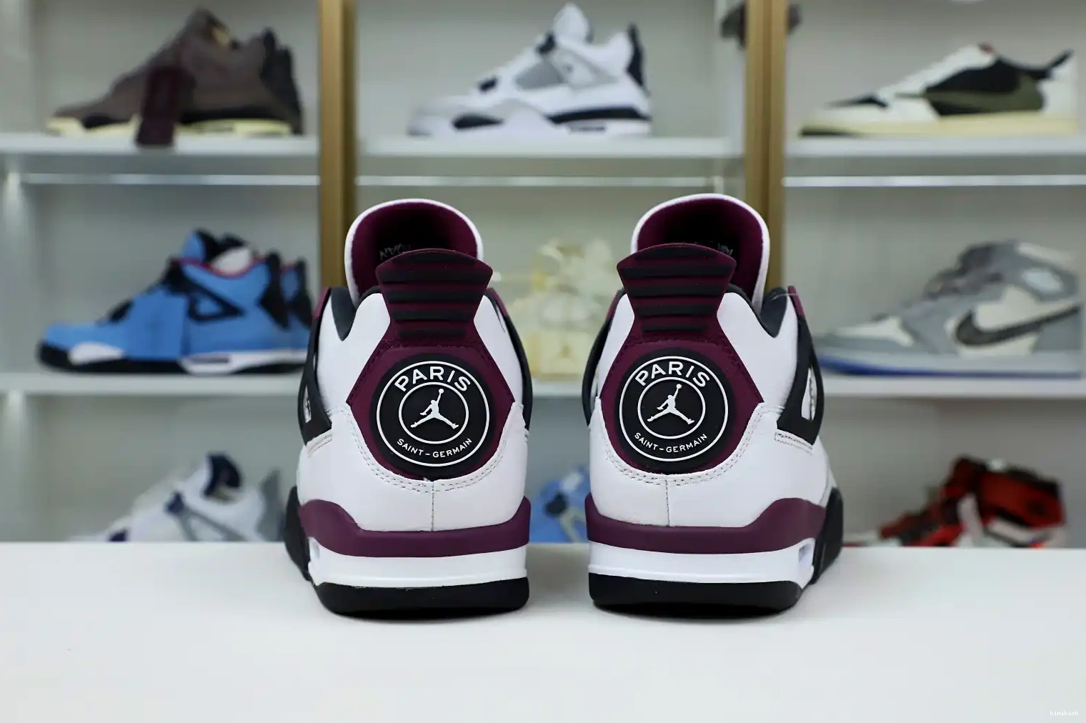 RETRO SAINT-GERMAIN AIR X Kimikick JORDAN JORDAN 4 'BORDEAUX' PARIS AIR 0424